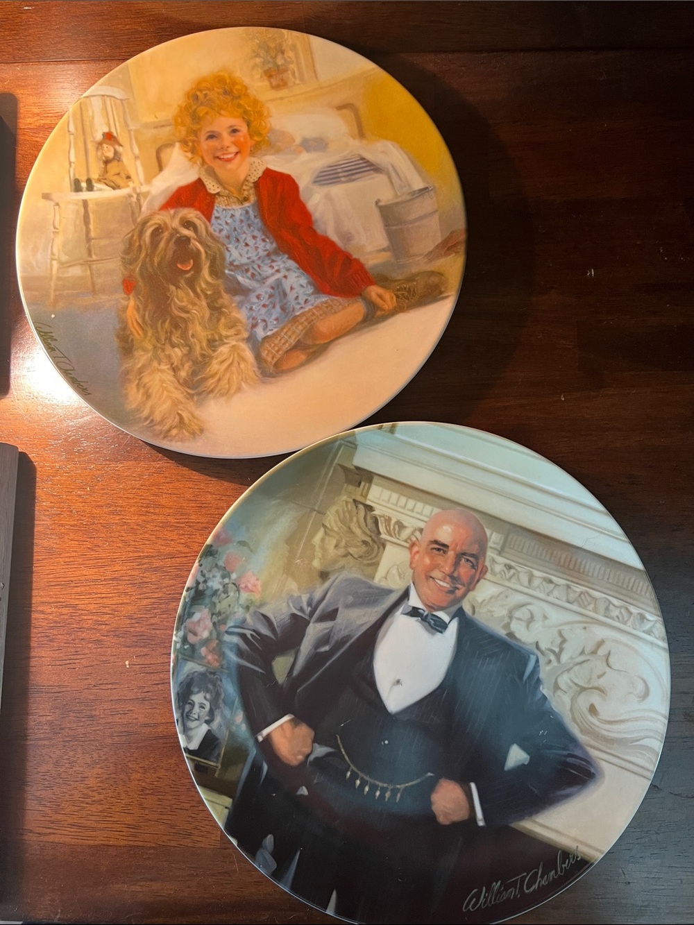 Vintage Annie collector plates. Knowles China